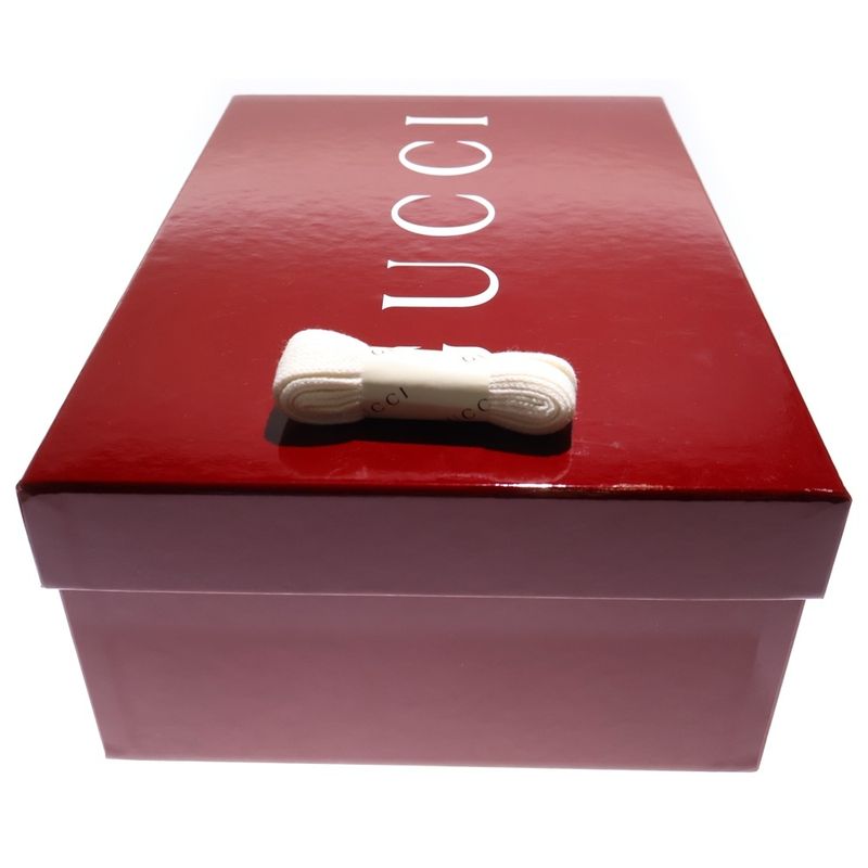 Gucci Original GG Canvas Reweb Low Cut Leather Sneakers Shoes White Green 787476