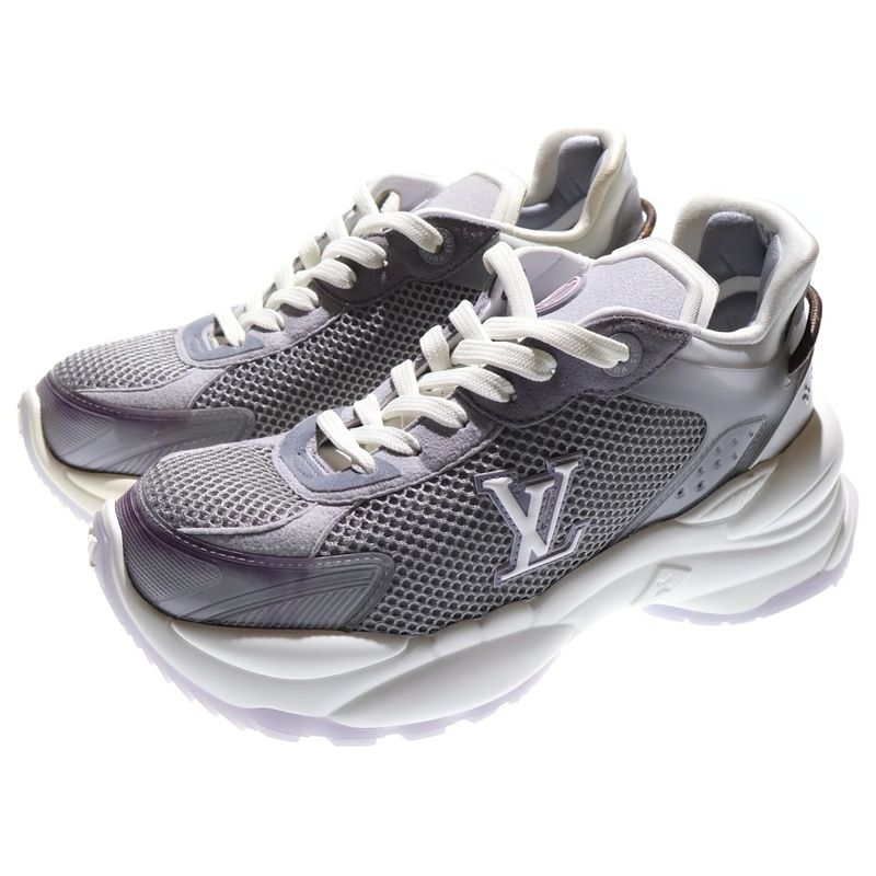 Louis Vuitton Run 55 Sneaker 1abvj4 Run 55 Mesh Low Cut Sneakers Gray Women's