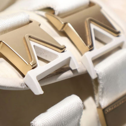 Bottega Veneta Flash Buckle Strap Flat Sandals Ivory