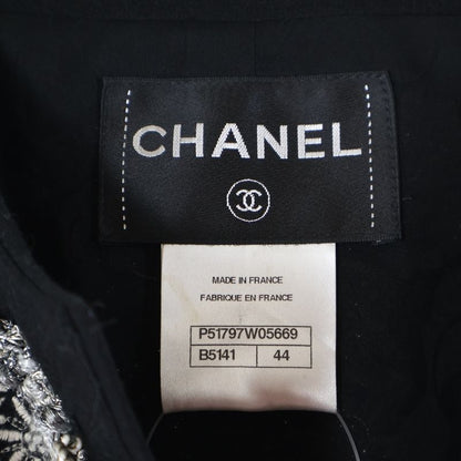 Chanel 15aw Coco Mark Turnlock All Over Pattern Jacquard Flare Sleeve Crew Neck