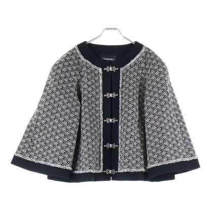 Chanel 15aw Coco Mark Turnlock All Over Pattern Jacquard Flare Sleeve Crew Neck