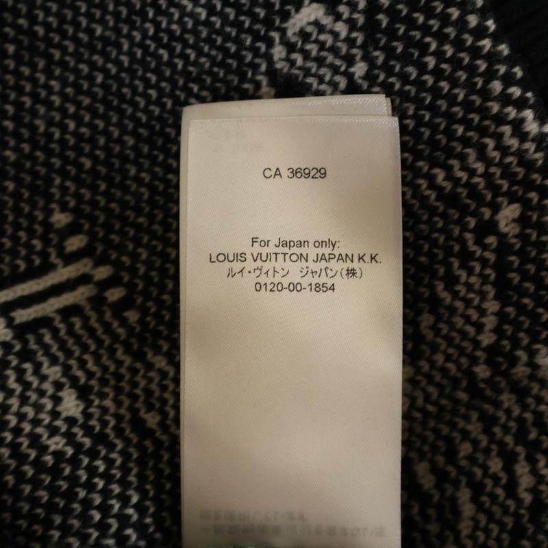Louis Vuitton 23ss Thistle Jacquard All Over Pattern Wool Knit Long Sleeve