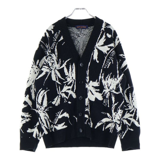 Louis Vuitton 23ss Thistle Jacquard All Over Pattern Wool Knit Long Sleeve