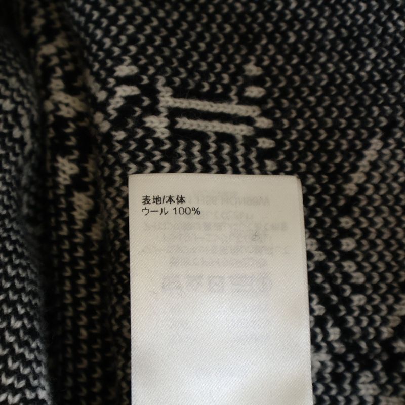 Louis Vuitton 23ss Thistle Jacquard All Over Pattern Wool Knit Long Sleeve