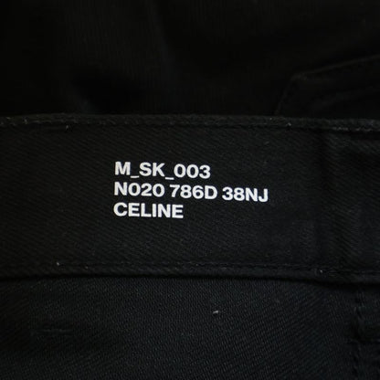 Celine 20aw Stretch Slim Skinny Denim Pants Jeans Black N020 786d 38nj