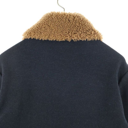 Louis Vuitton 23aw Detachable Boa Shearling Color Logo Embroidery Wool Knit Zip
