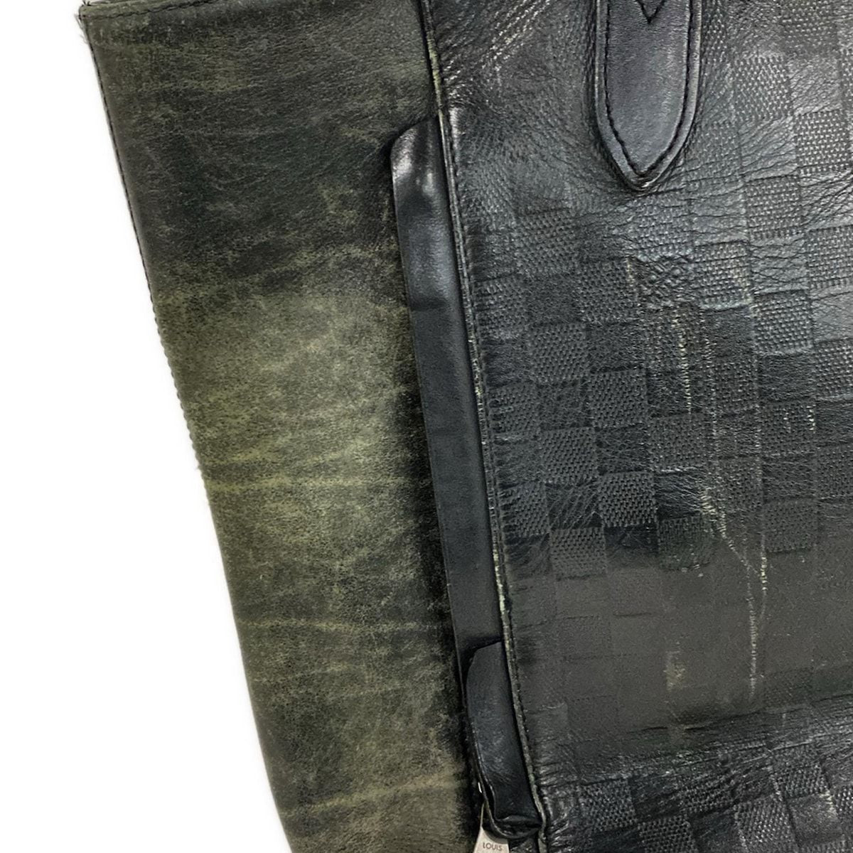 Louis Vuitton Tote Bag Damier Infini Caba Voyage N41493 Onyx Leather