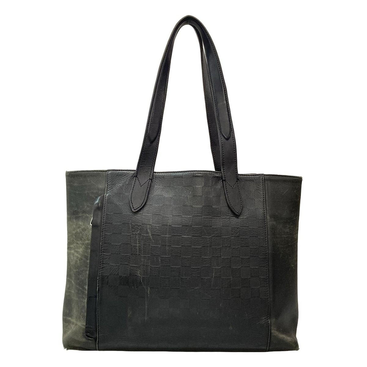 Louis Vuitton Tote Bag Damier Infini Caba Voyage N41493 Onyx Leather