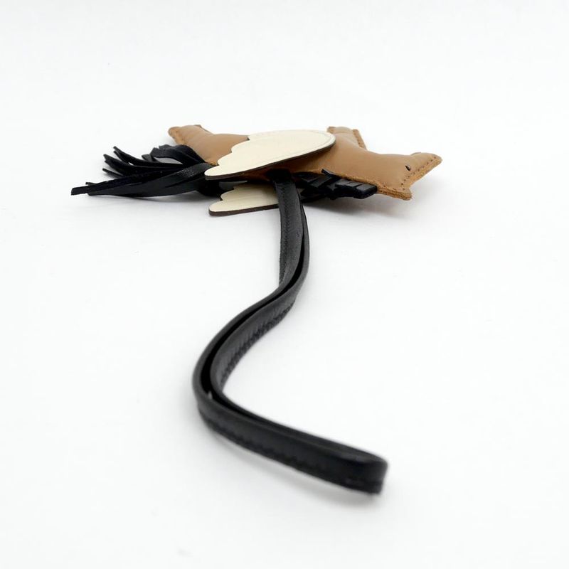 Hermes Pegasus PM Sesame Black Nata Anyo-milo Z Engraved Bag Charm