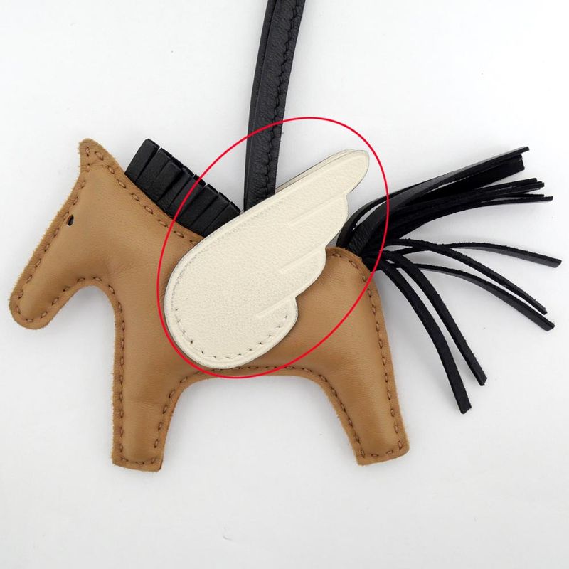 Hermes Pegasus PM Sesame Black Nata Anyo-milo Z Engraved Bag Charm