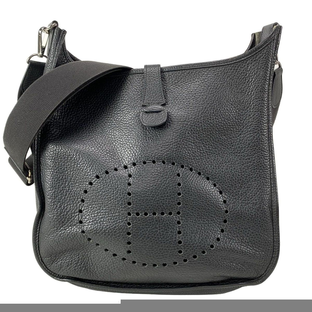 Hermes Shoulder Bag Evelyn 3 III GM Pron Silver Hardware
