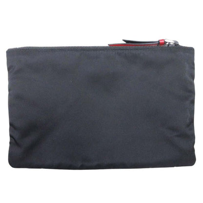 2018 Prada Robot Metal Applique Pouch Accessory Second Bag Clutch Nylon