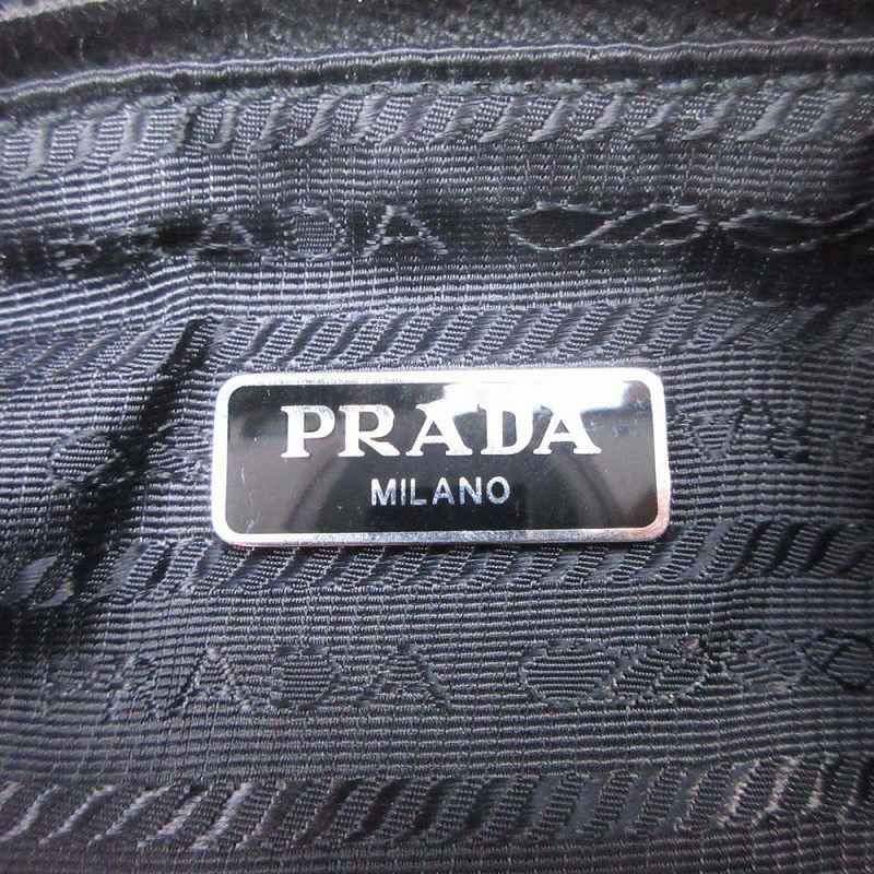 2018 Prada Robot Metal Applique Pouch Accessory Second Bag Clutch Nylon