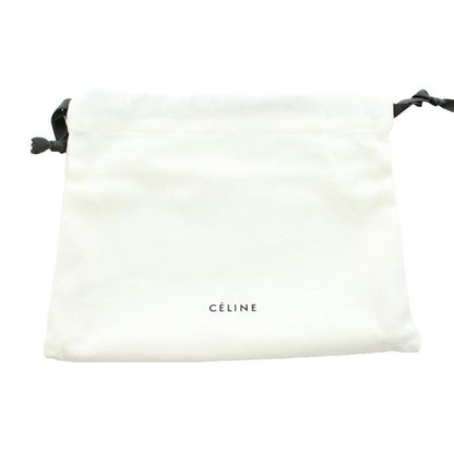 Celine Long Wallet Round Zipper Leather Coin Purse Black Ku • OH