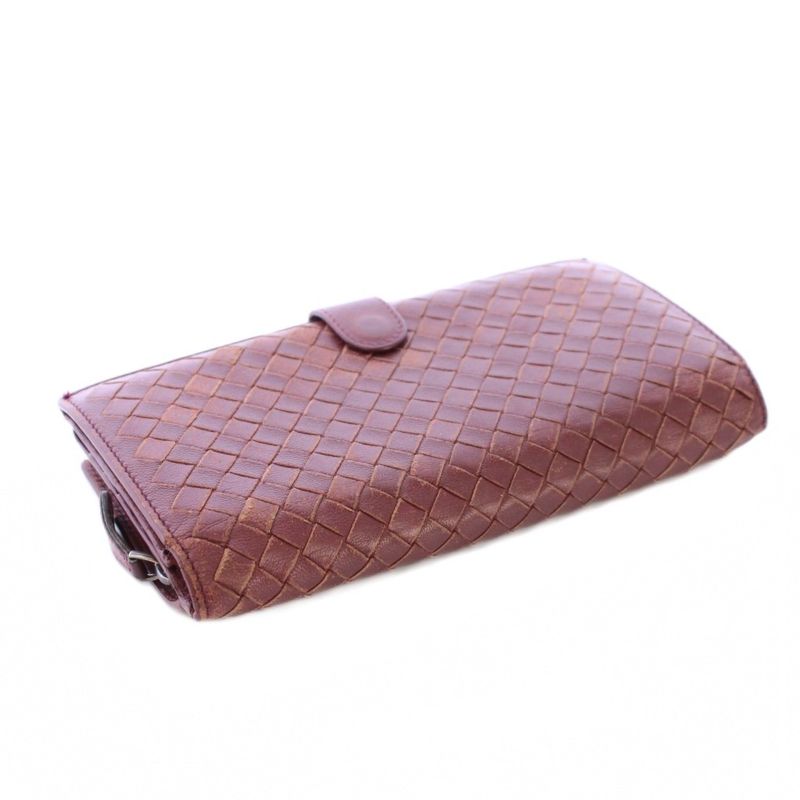 Bottega Veneta Intrecciato Long Wallet Long Wallet Bifold Leather One Color