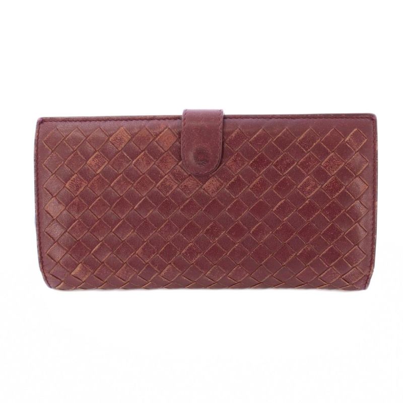 Bottega Veneta Intrecciato Long Wallet Long Wallet Bifold Leather One Color
