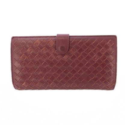 Bottega Veneta Intrecciato Long Wallet Long Wallet Bifold Leather One Color