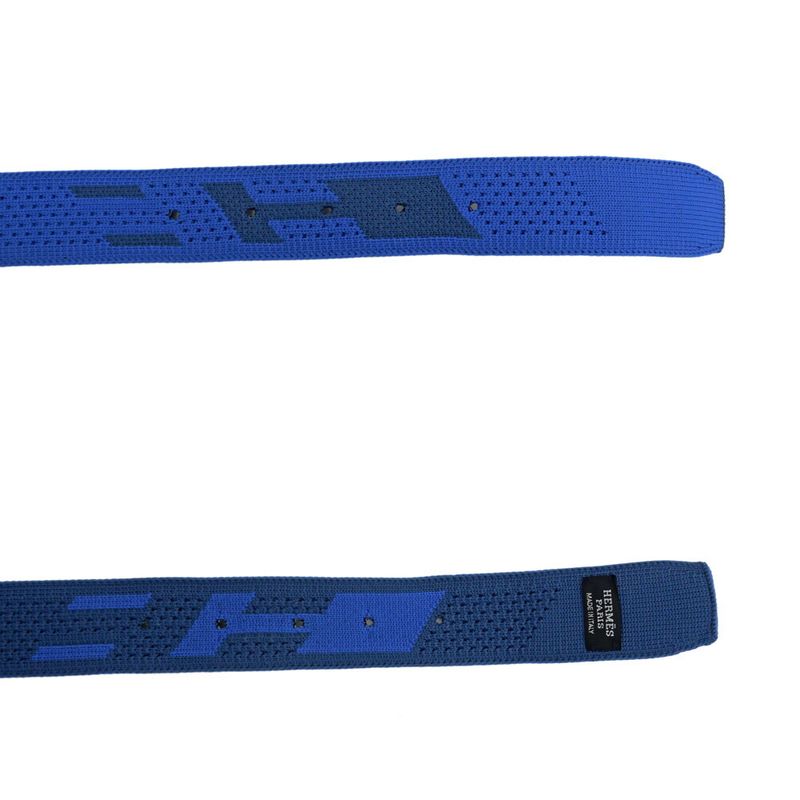 Hermes Tonight Knit Belt 32 mm (1.26in) 85-95cm (37.40in) Blue - Blue