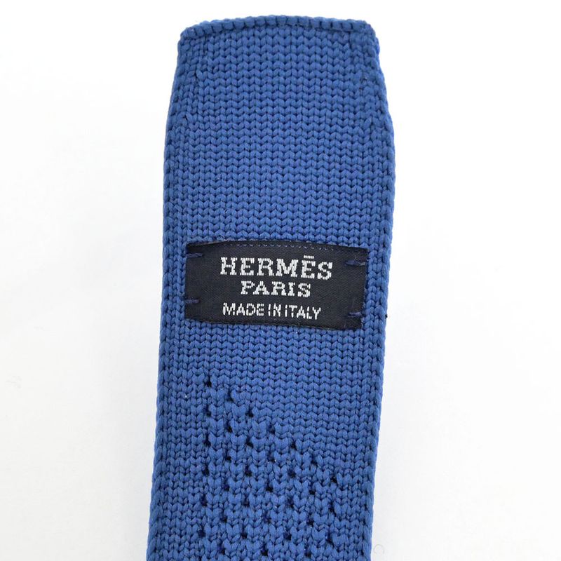 Hermes Tonight Knit Belt 32 mm (1.26in) 85-95cm (37.40in) Blue - Blue