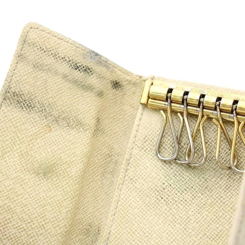 Louis Vuitton Key Case Damier Azure Multicles 6 Rows White N61745 G