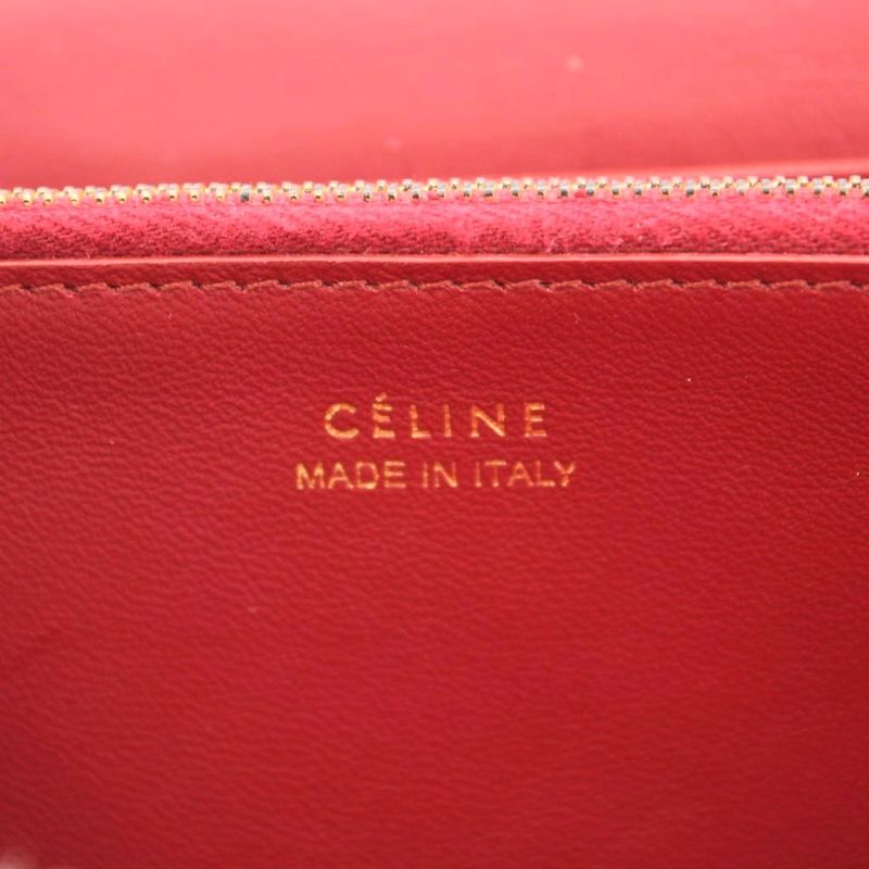 Celine Large Flap Multi-Function Bifold Long Wallet Leather with Coin Purse