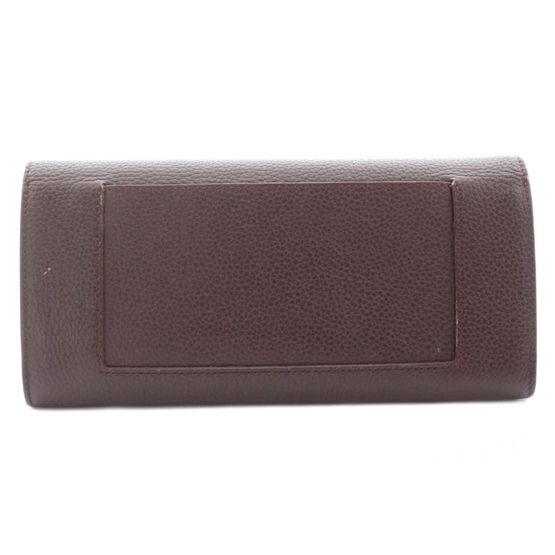 Celine Large Flap Multi-Function Bifold Long Wallet Leather with Coin Purse
