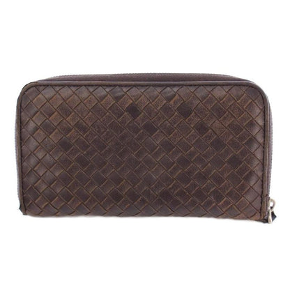 Bottega Veneta Intrecciato Long Wallet Long Wallet Round Zipper Leather One