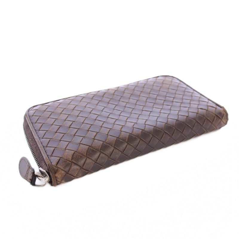 Bottega Veneta Intrecciato Long Wallet Long Wallet Round Zipper Leather One