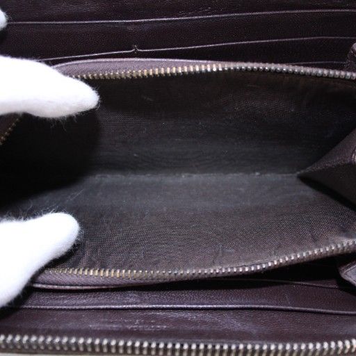 Bottega Veneta Intrecciato Long Wallet Long Wallet Round Zipper Leather One