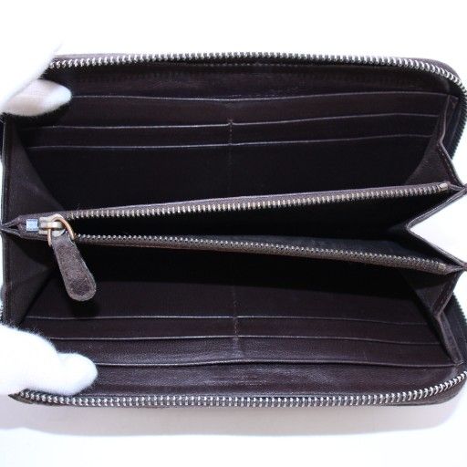 Bottega Veneta Intrecciato Long Wallet Long Wallet Round Zipper Leather One