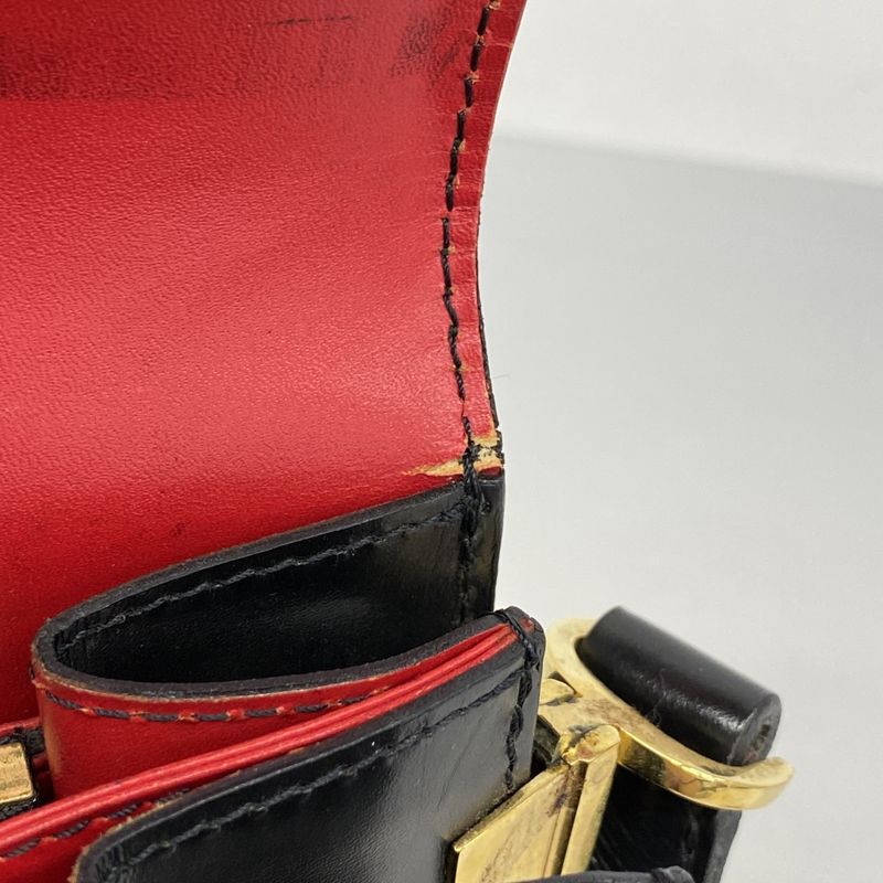 Louis Vuitton Shoulder Bag Epi Hoche M52447 Noir Black Red Ladies