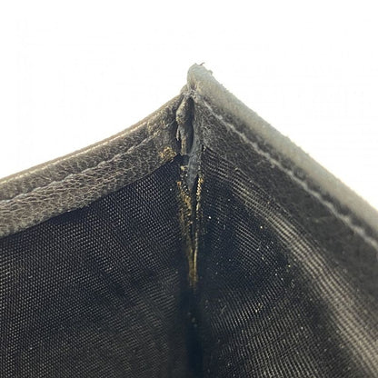 Chanel Long Wallet Lambskin Black Gold Hardware Women's