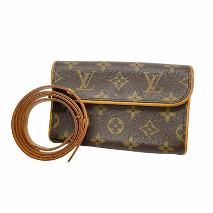 Louis Vuitton Waist Bag Monogram Pochette Florentine M51855 Brown Ladies