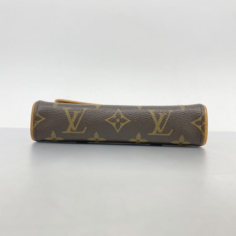 Louis Vuitton Waist Bag Monogram Pochette Florentine M51855 Brown Ladies