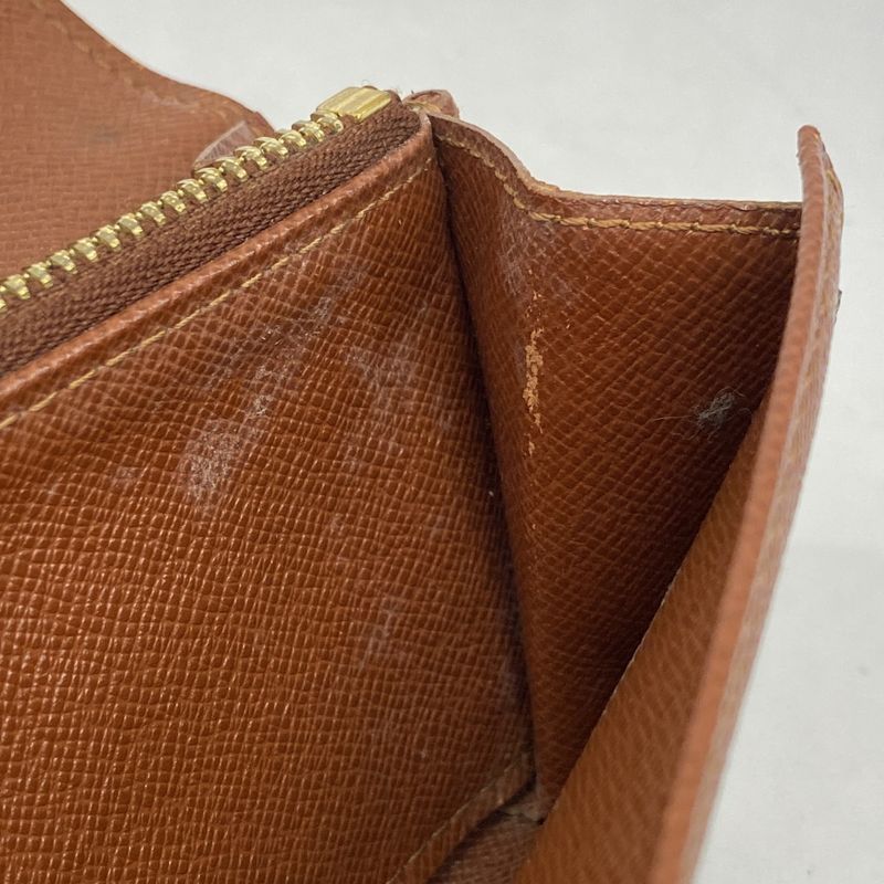 Louis Vuitton Coin Case Monogram Portomone Gip M61735 Brown Men's Women's Unisex