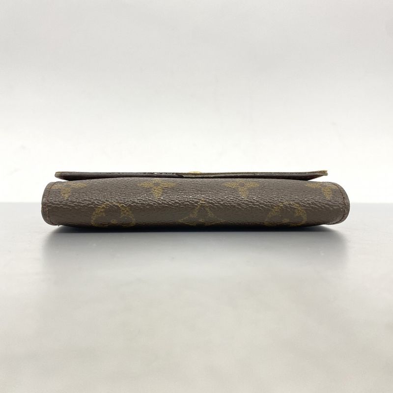 Louis Vuitton Coin Case Monogram Portomone Gip M61735 Brown Men's Women's Unisex