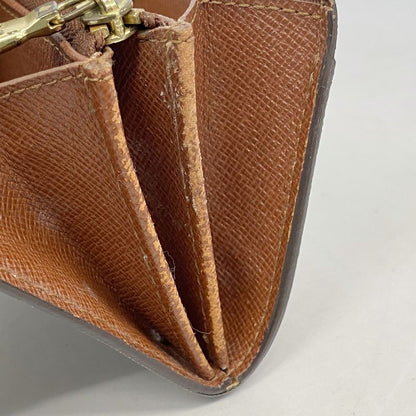 Louis Vuitton Coin Case Monogram Portomone Gip M61735 Brown Men's Women's Unisex