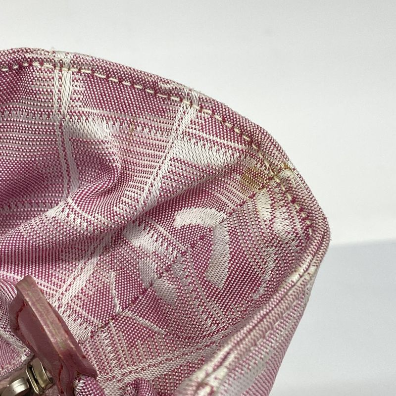 Chanel Tote Bag New Travel Nylon Pink Silver Hardware Women's