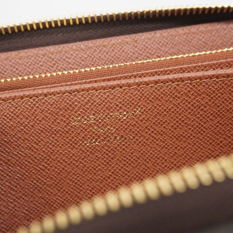 Louis Vuitton Long Wallet Monogram Zippy Wallet M42616 Brown Ladies
