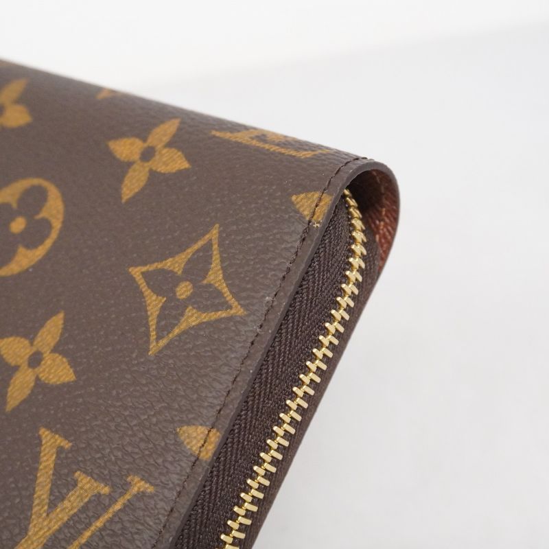 Louis Vuitton Long Wallet Monogram Zippy Wallet M42616 Brown Ladies