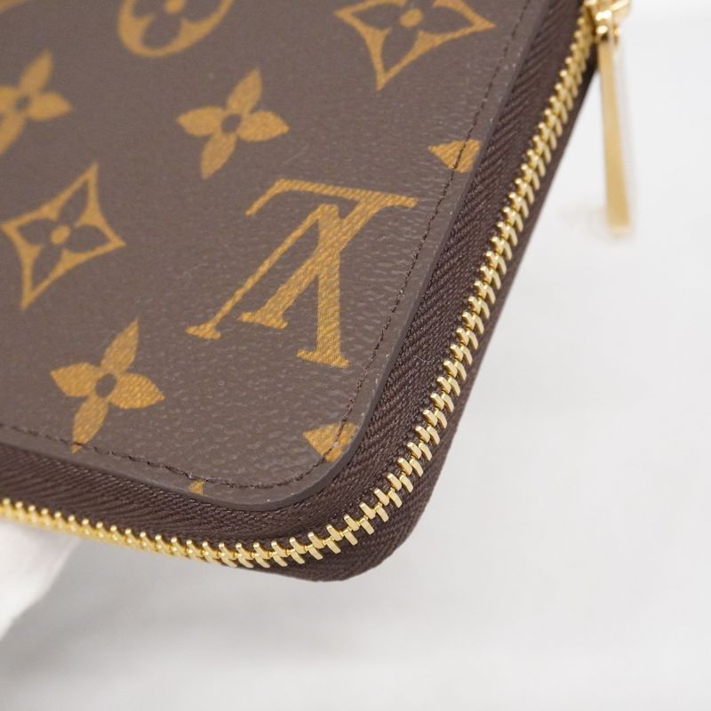 Louis Vuitton Long Wallet Monogram Zippy Wallet M42616 Brown Ladies