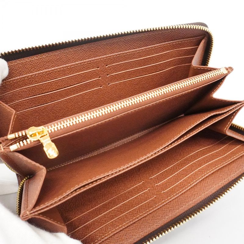 Louis Vuitton Long Wallet Monogram Zippy Wallet M42616 Brown Ladies