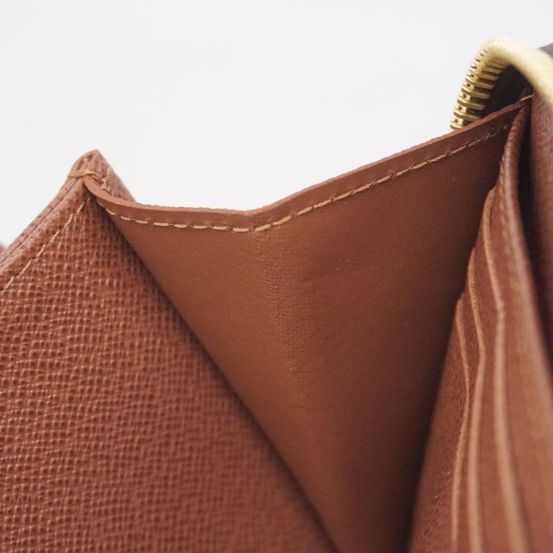 Louis Vuitton Long Wallet Monogram Zippy Wallet M42616 Brown Ladies