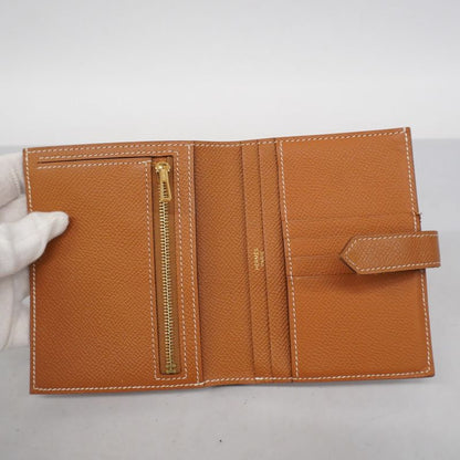 Hermes Wallet Bearn Compact Vaux Epson Gold Hardware Y Engraved Ladies