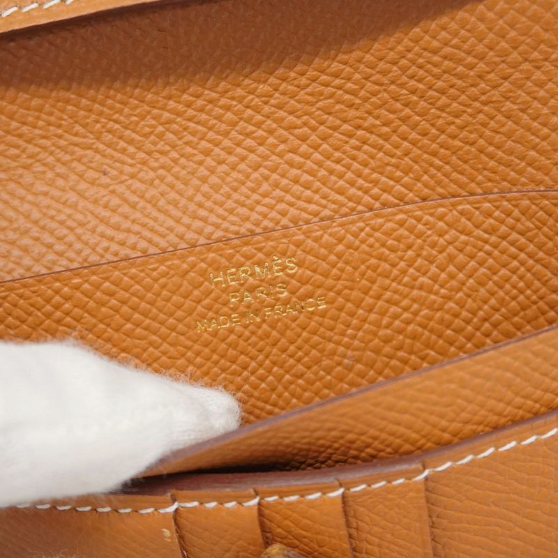 Hermes Wallet Bearn Compact Vaux Epson Gold Hardware Y Engraved Ladies