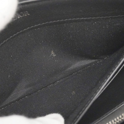 Christian Dior Long Wallet Oblique Canvas Navy Beige Silver Hardware Men's