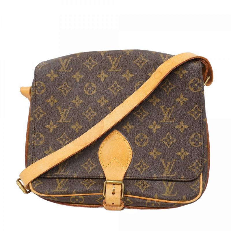 Louis Vuitton Shoulder Bag Monogram Cartesier GM M51252 Brown Ladies
