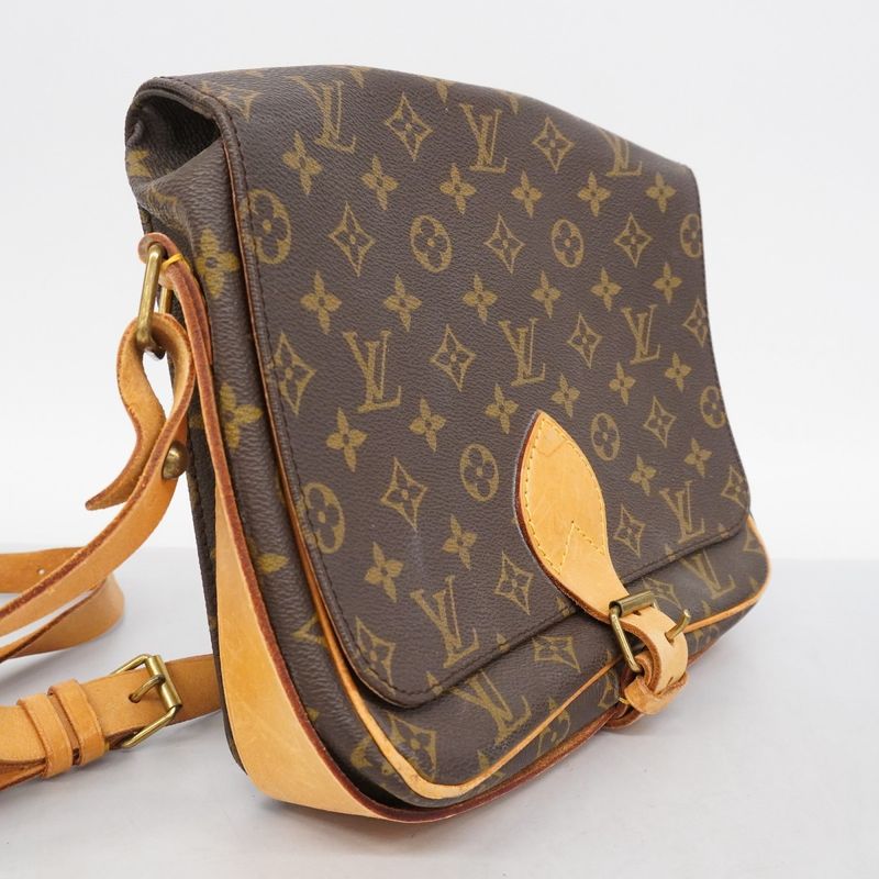 Louis Vuitton Shoulder Bag Monogram Cartesier GM M51252 Brown Ladies