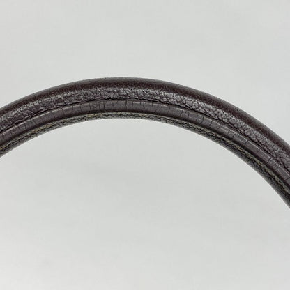 Hermes Tote Bag Garden Party PM Toile Officier Brown Silver Hardware H