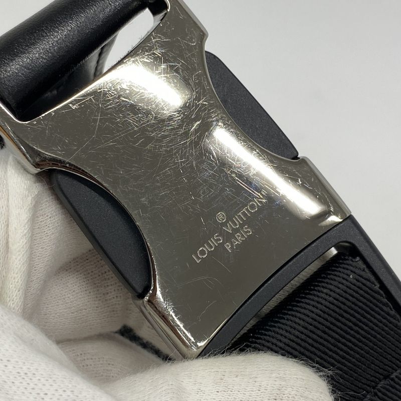 Louis Vuitton Body Bag Monogram Eclipse Discovery Bum Bag PM M46035 Black Men's